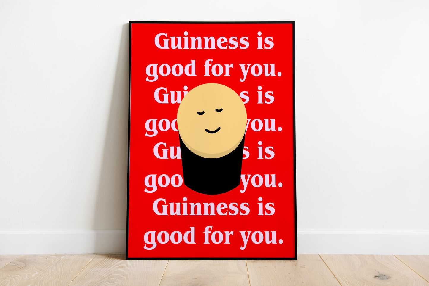 Guinness is good for you. Mock up
