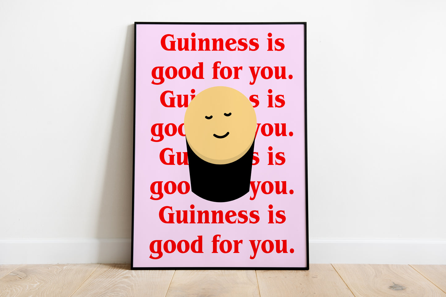 Guinness is good for you. Mock up