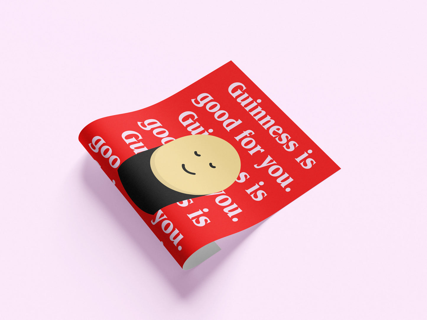 Guinness is good for you. Mock up