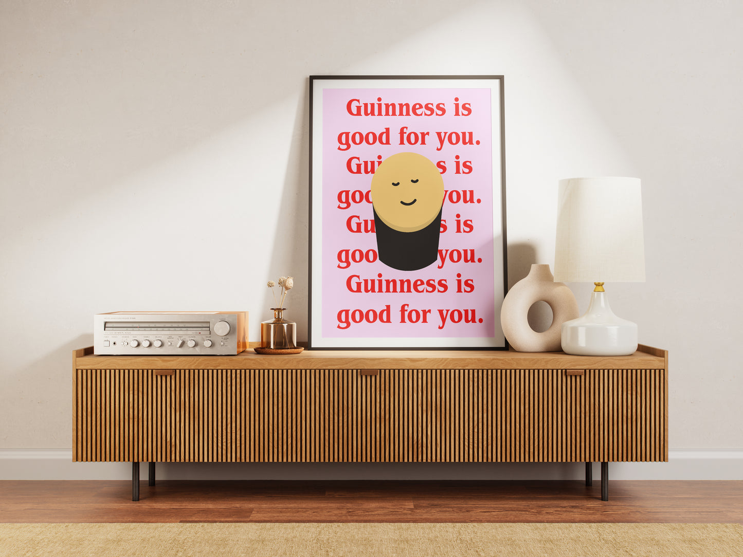 Guinness is good for you. Mock up