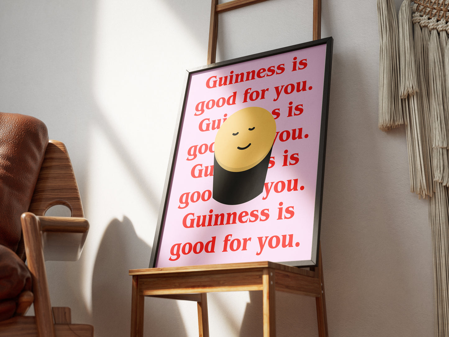 Guinness is good for you. Mock up