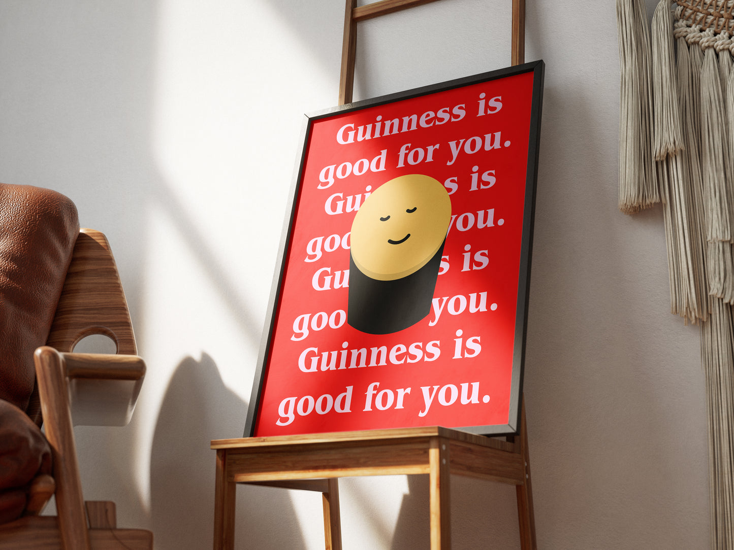 Guinness is good for you. Mock up